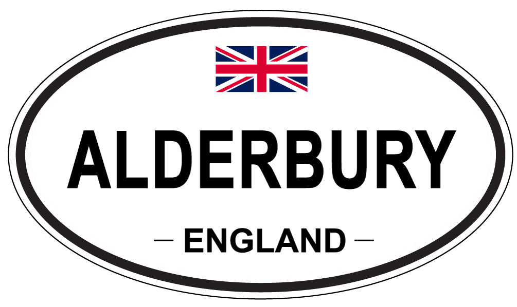 ALDERBURY - Oval Sticker
