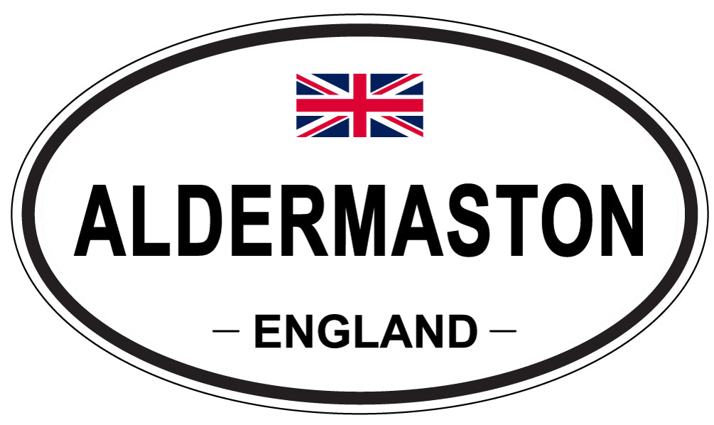 ALDERMASTON - Oval Sticker