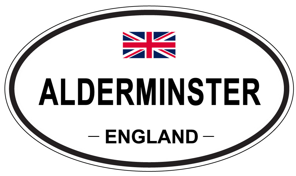 ALDERMINSTER - Oval Sticker