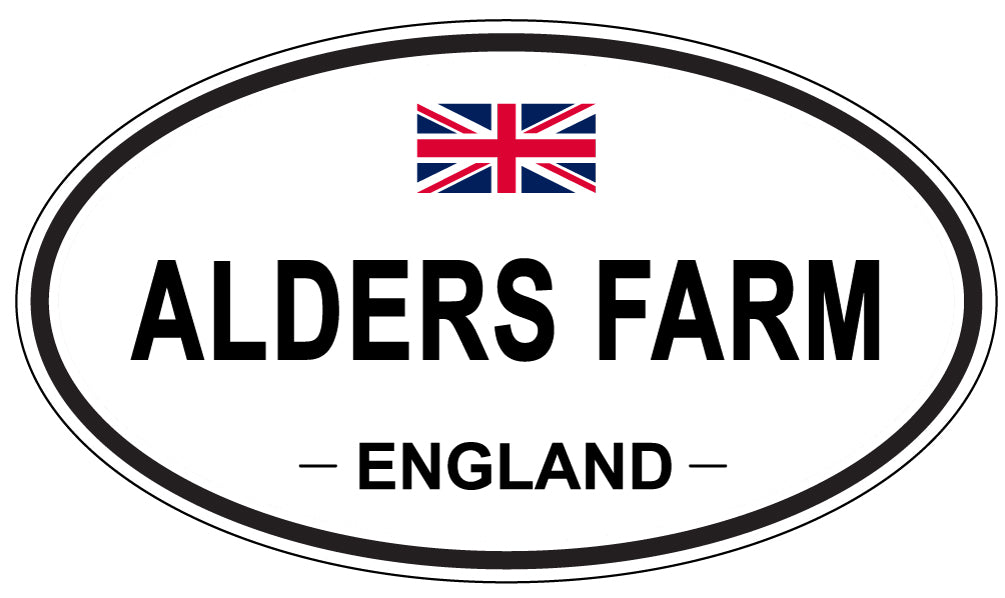 ALDERS FARM - Oval Sticker