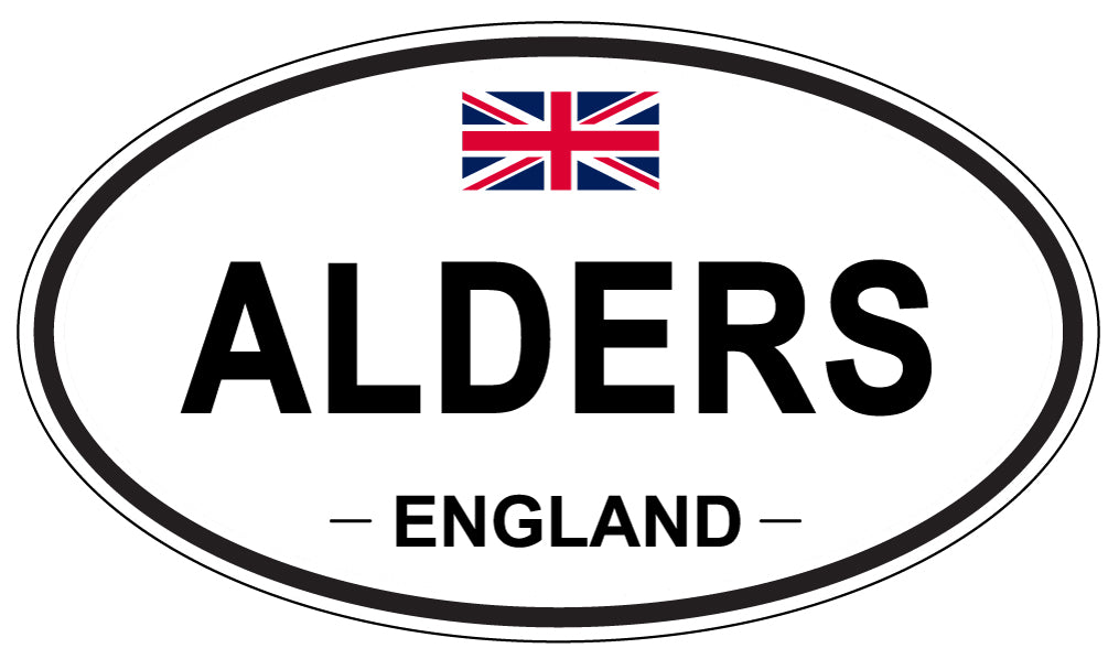 ALDERS, England - Oval Magnet