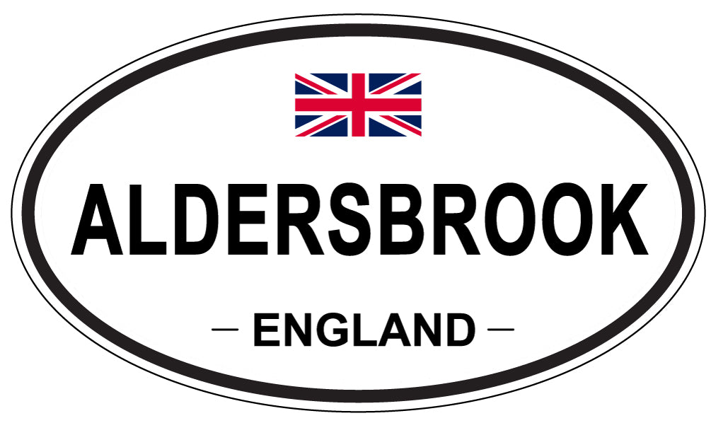 ALDERSBROOK - Oval Sticker
