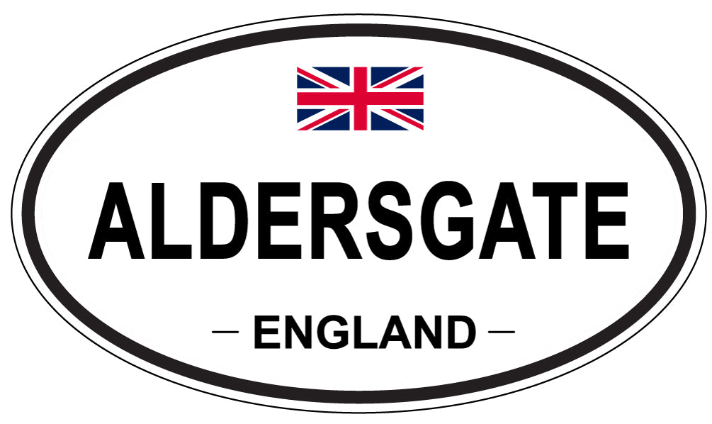 ALDERSGATE - Oval Sticker