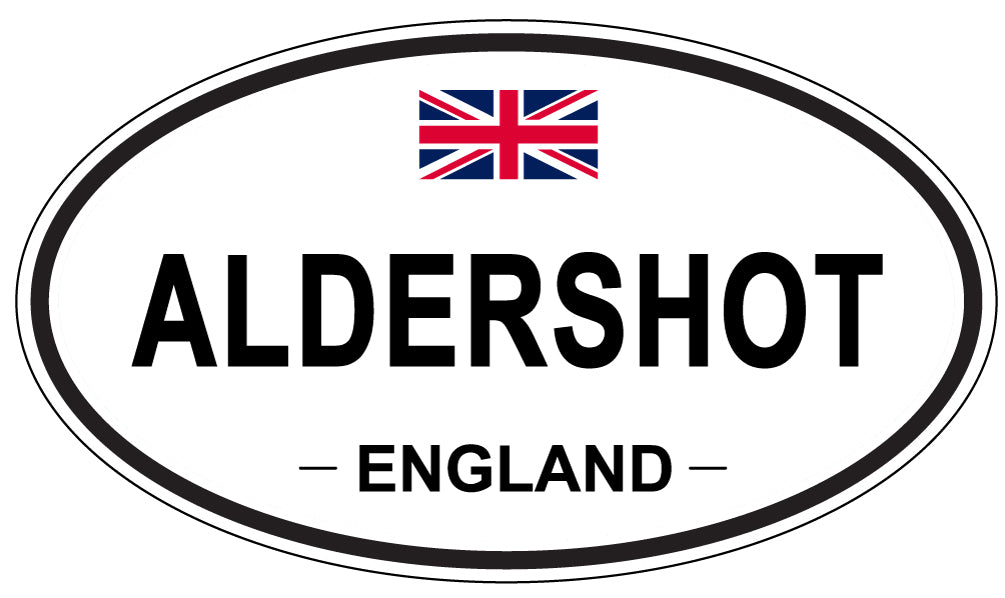 ALDERSHOT - Oval Sticker