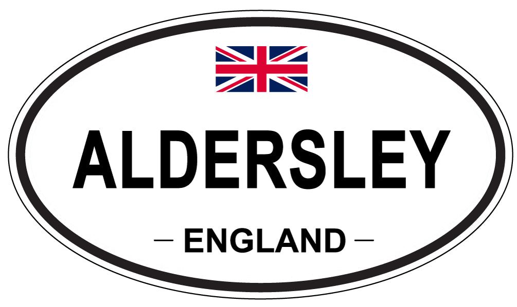 ALDERSLEY - Oval Sticker
