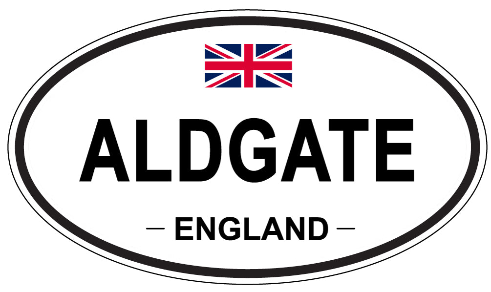 ALDGATE - Oval Sticker