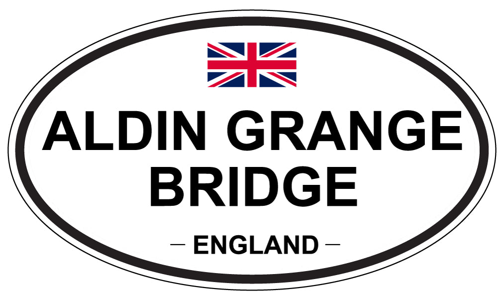 ALDIN GRANGE BRIDGE - Oval Sticker