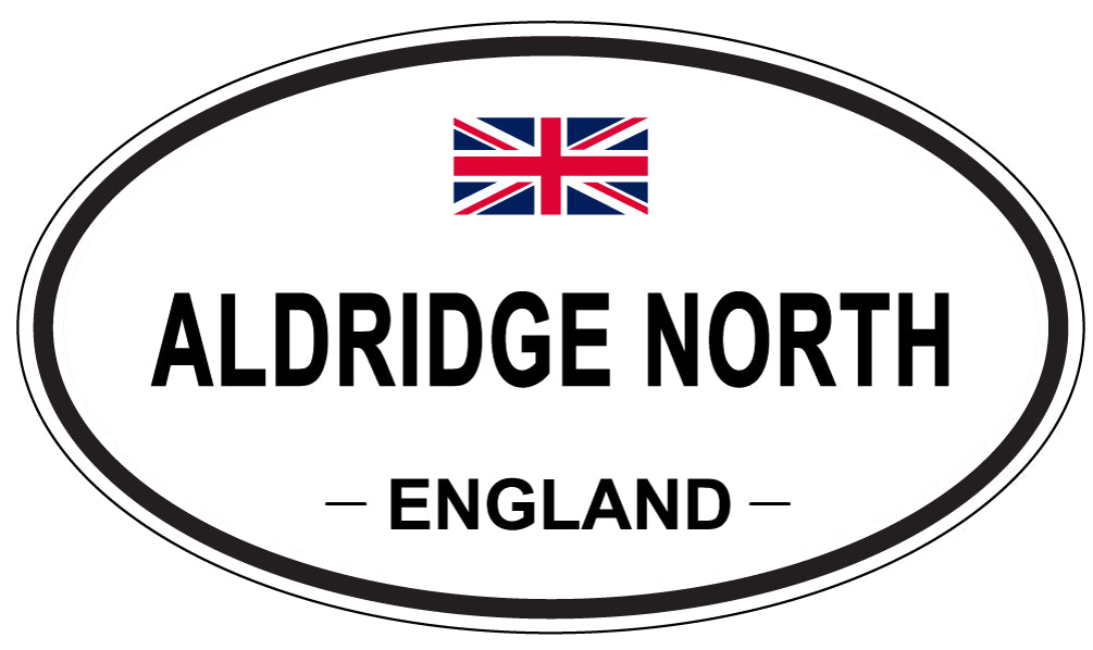 ALDRIDGE NORTH - Oval Sticker