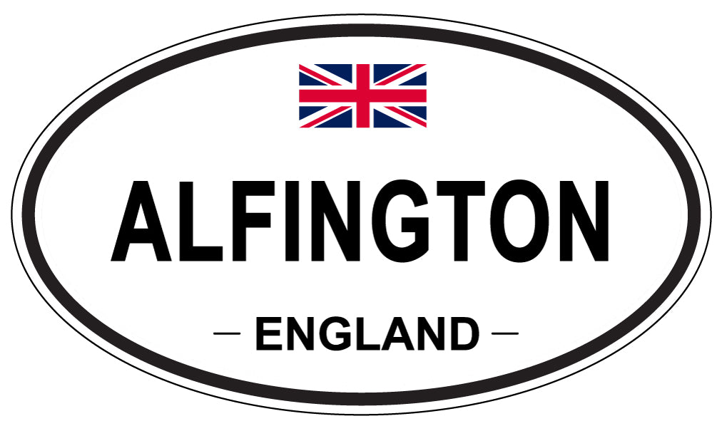 ALFINGTON - Oval Sticker