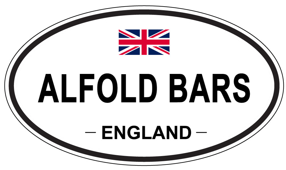 ALFOLD BARS - Oval Sticker