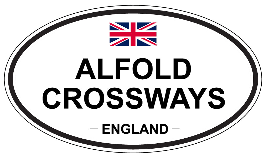 ALFOLD CROSSWAYS - Oval Sticker