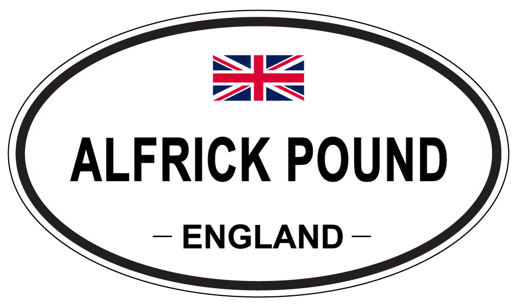 ALFRICK POUND - Oval Sticker