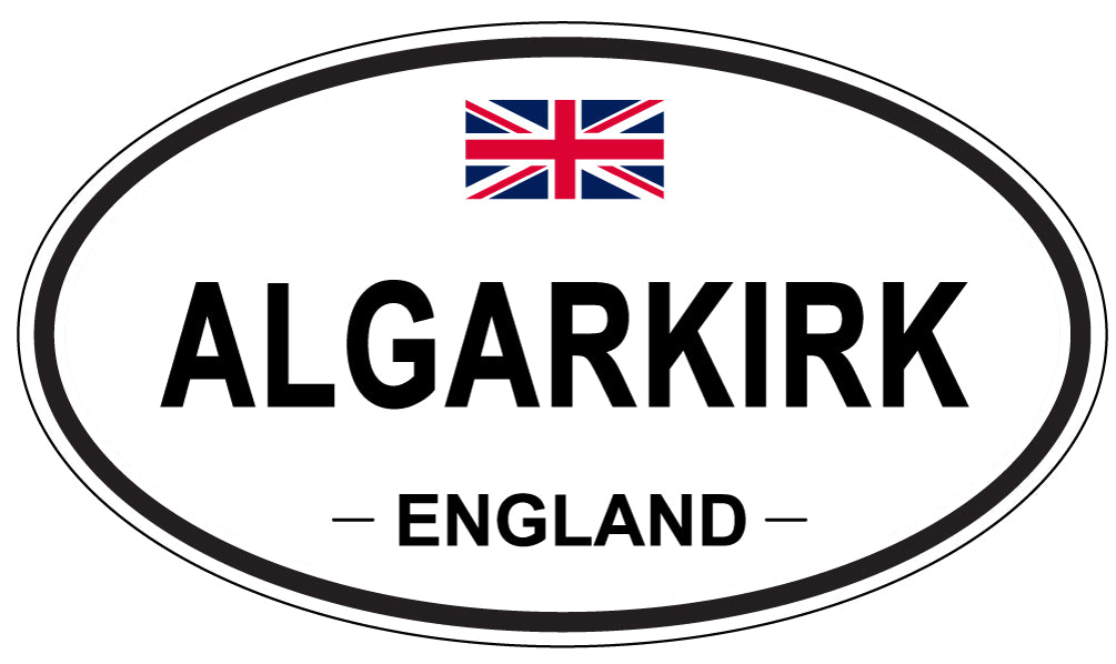 ALGARKIRK - Oval Sticker