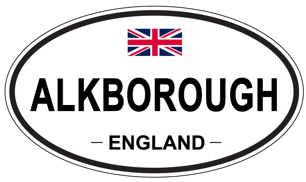 ALKBOROUGH - Oval Sticker