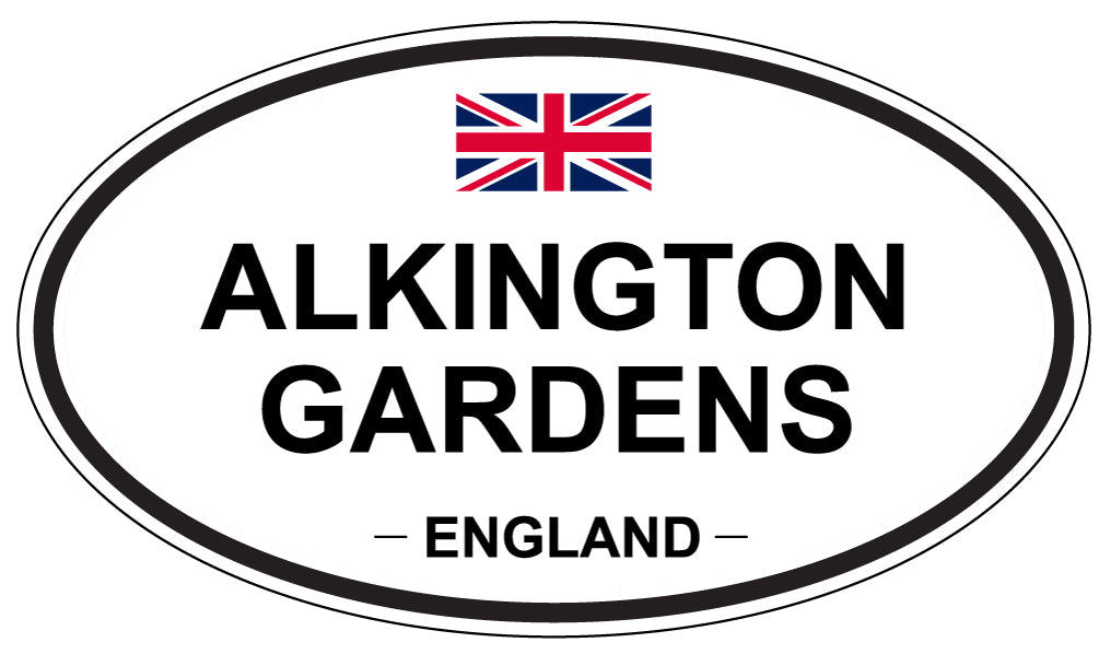 ALKINGTON GARDENS - Oval Sticker