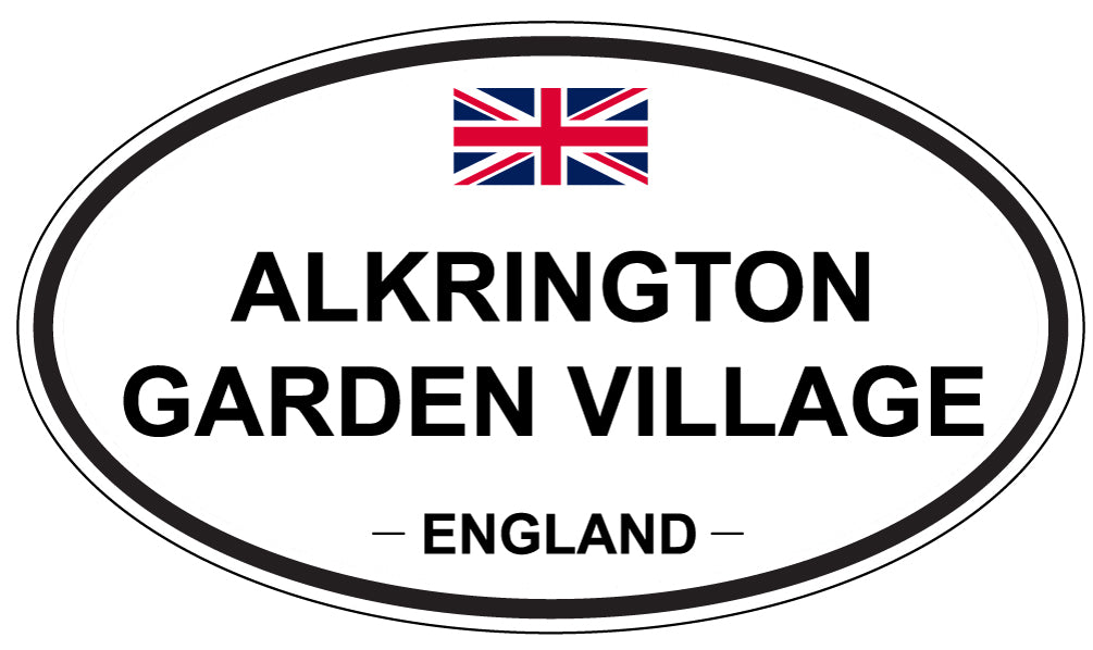 ALKRINGTON GARDEN VILLAGE - Oval Sticker