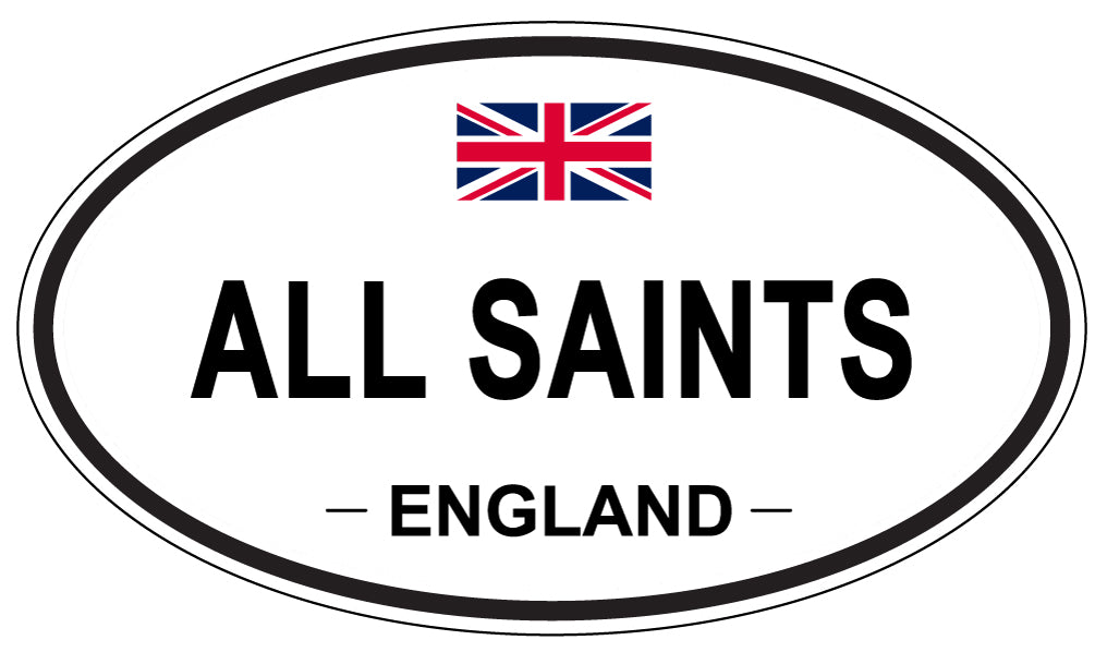 ALL SAINTS - Oval Sticker