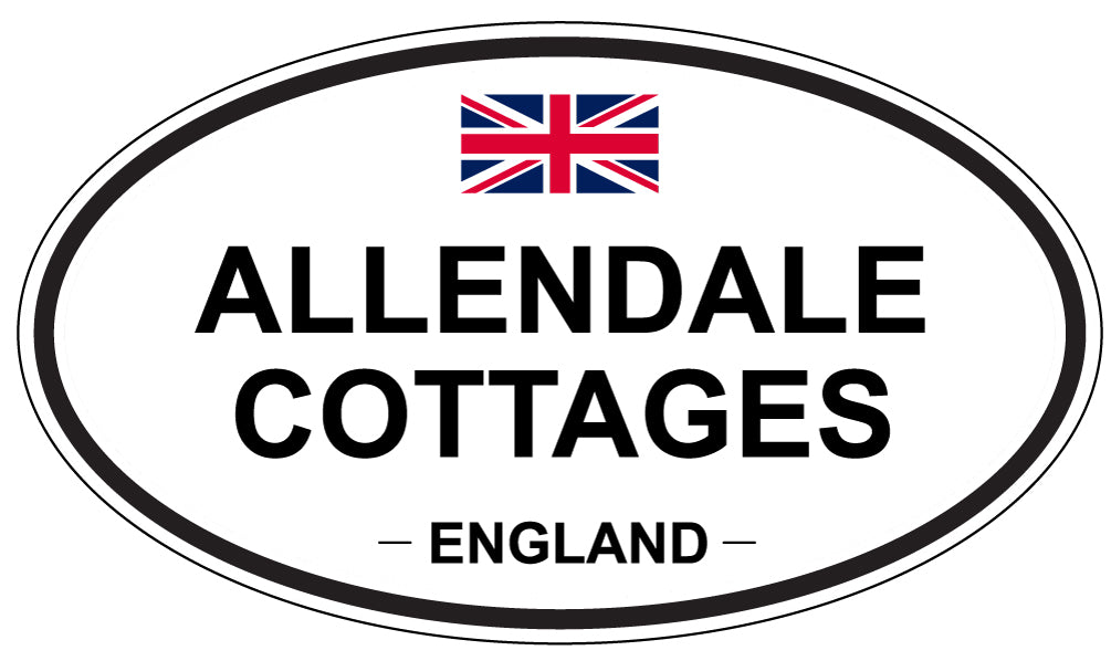 ALLENDALE COTTAGES - Oval Sticker