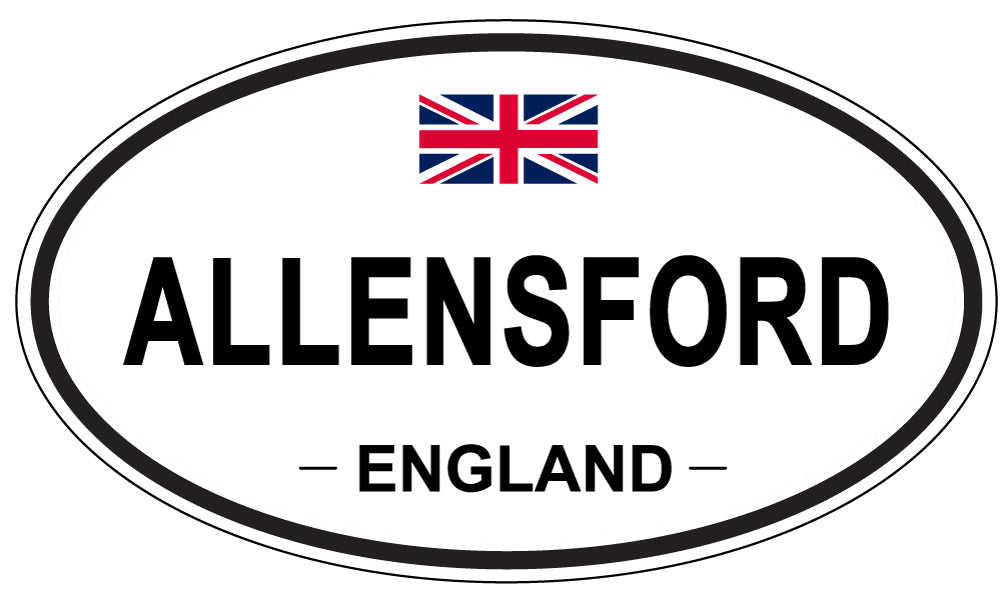 ALLENSFORD - Oval Sticker