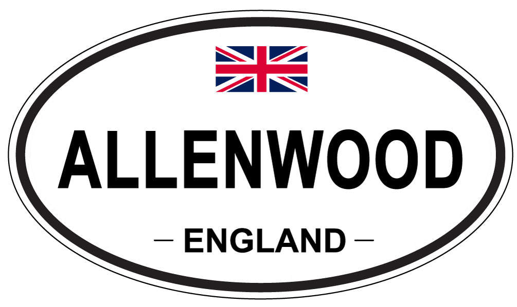 ALLENWOOD - Oval Sticker