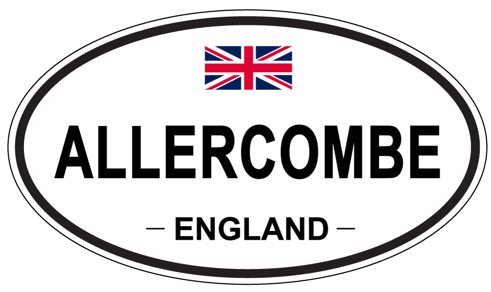 ALLERCOMBE - Oval Sticker