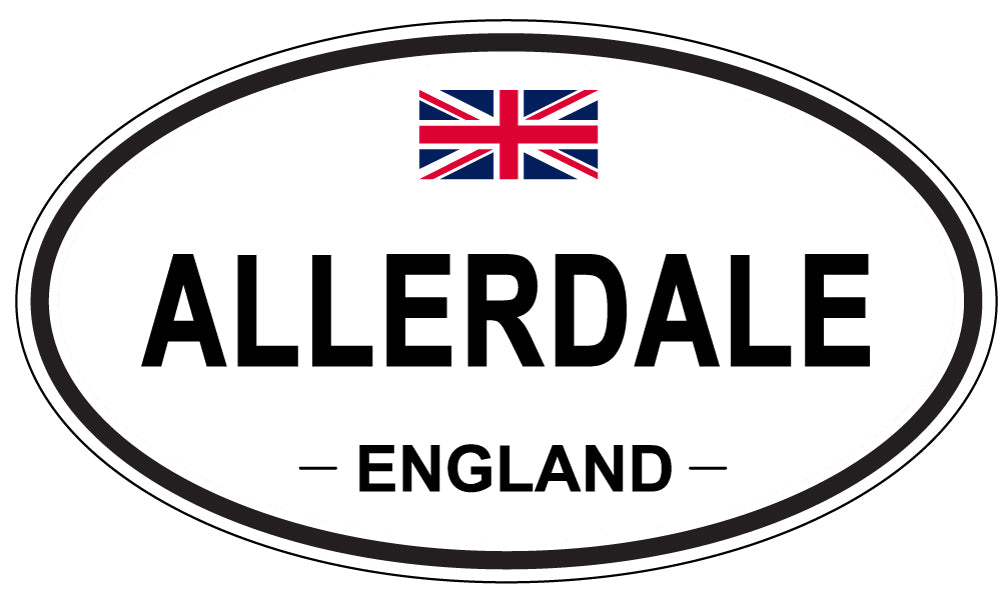 ALLERDALE - Oval Sticker