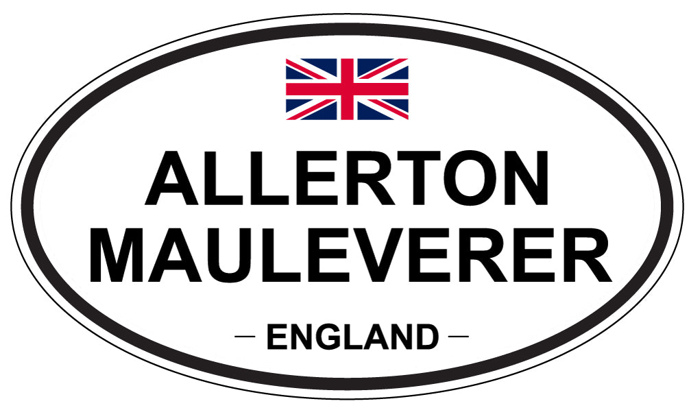 ALLERTON MAULEVERER - Oval Sticker