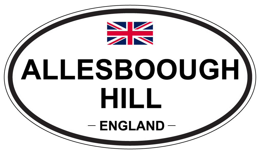 ALLESBOROUGH HILL - Oval Sticker