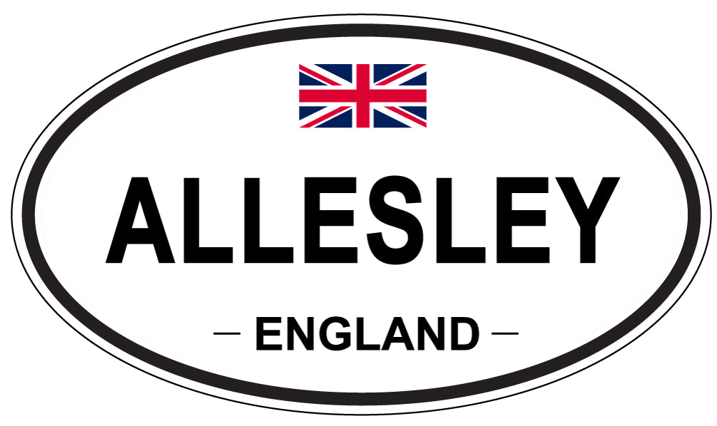 ALLESLEY - Oval Sticker