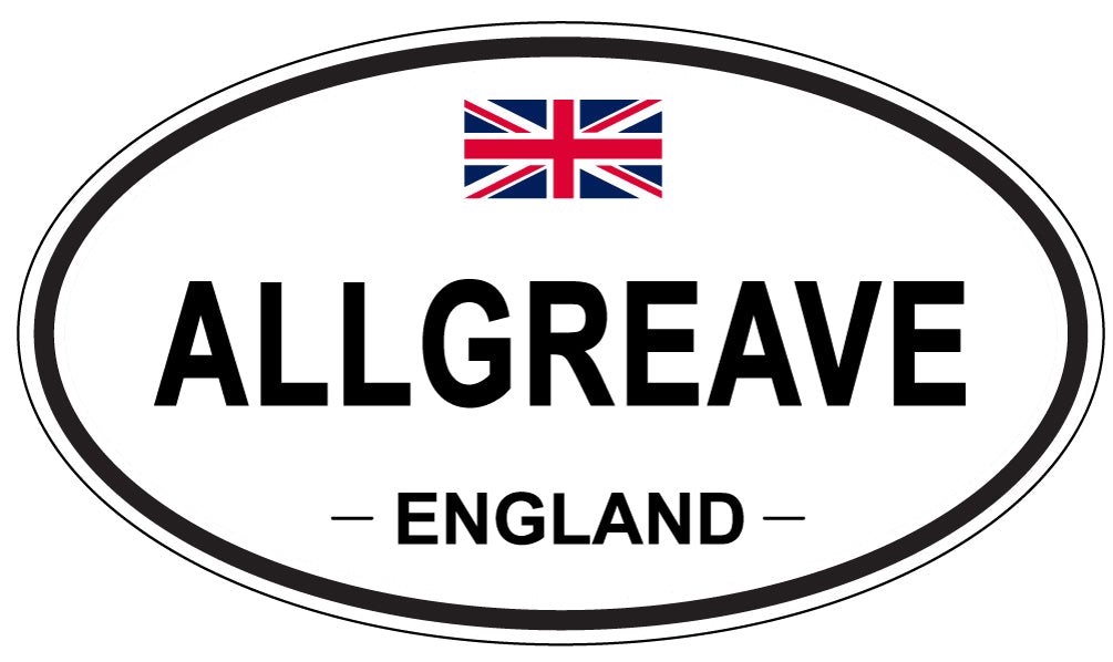 ALLGREAVE - Oval Sticker