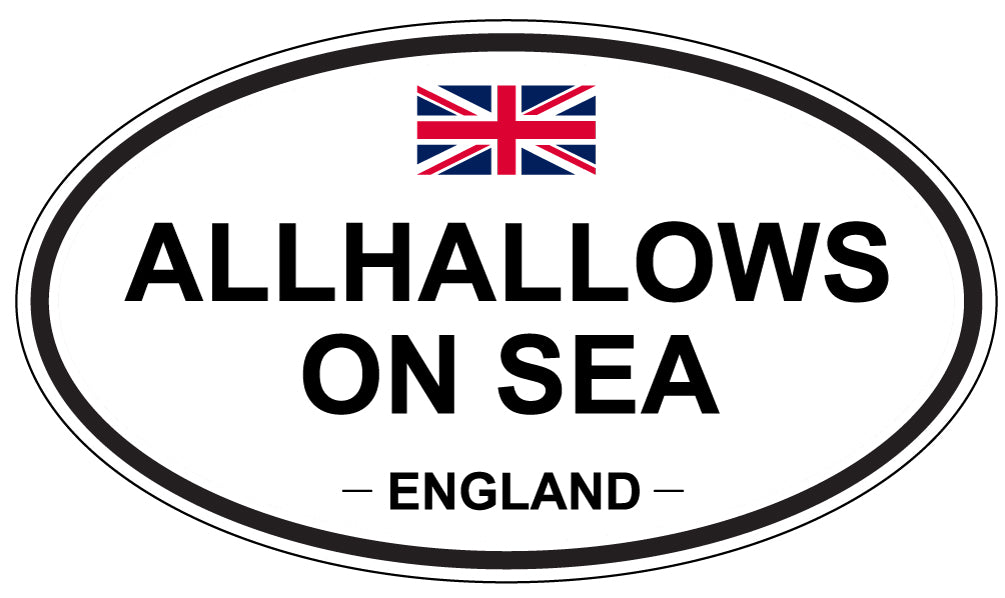 ALLHALLOWS ON SEA - Oval Sticker
