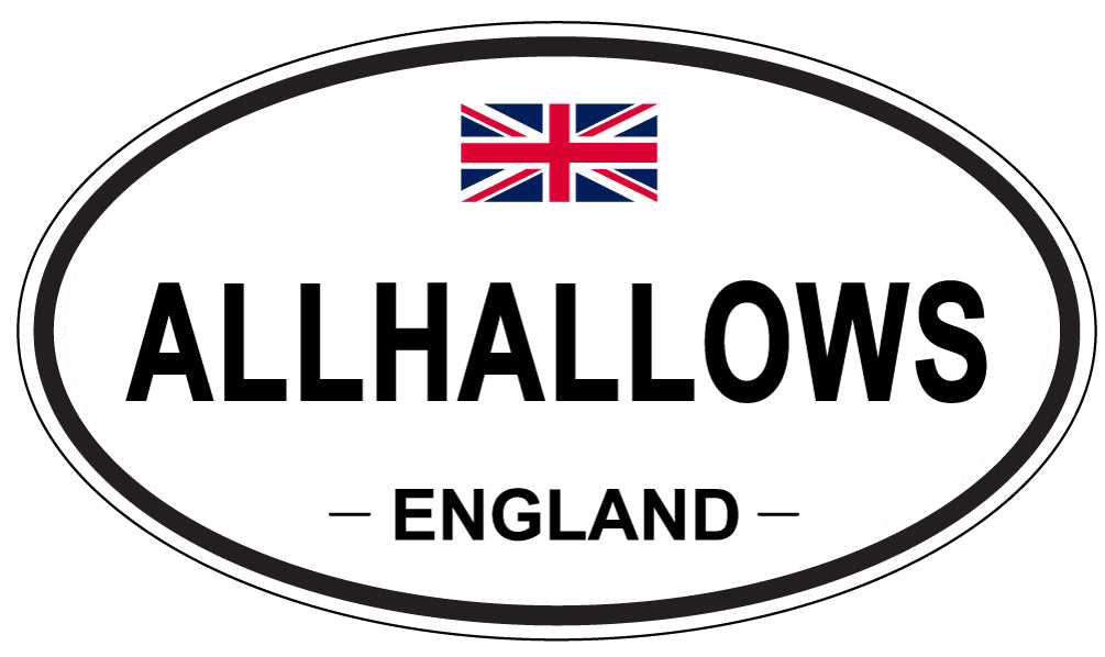 ALLHALLOWS - Oval Sticker