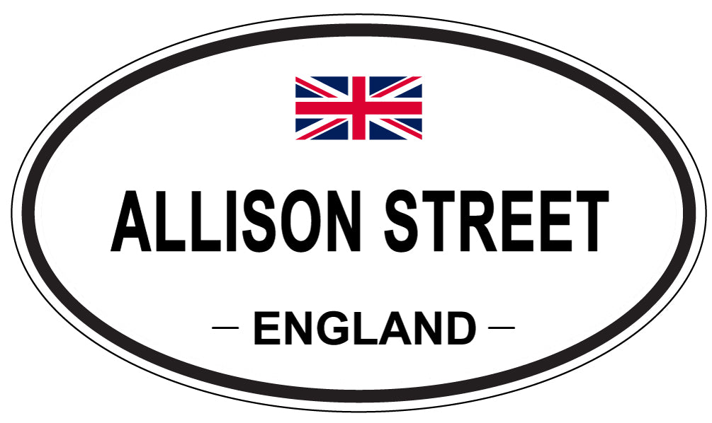 ALLISON STREET - Oval Sticker