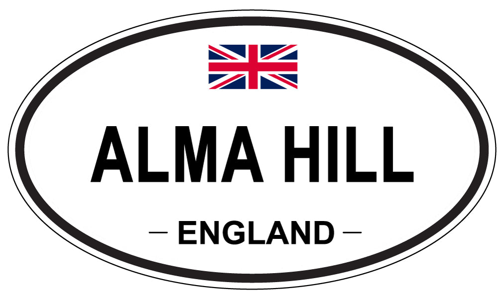 ALMA HILL - Oval Sticker