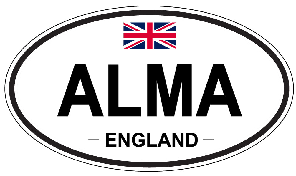ALMA, England - Oval Magnet