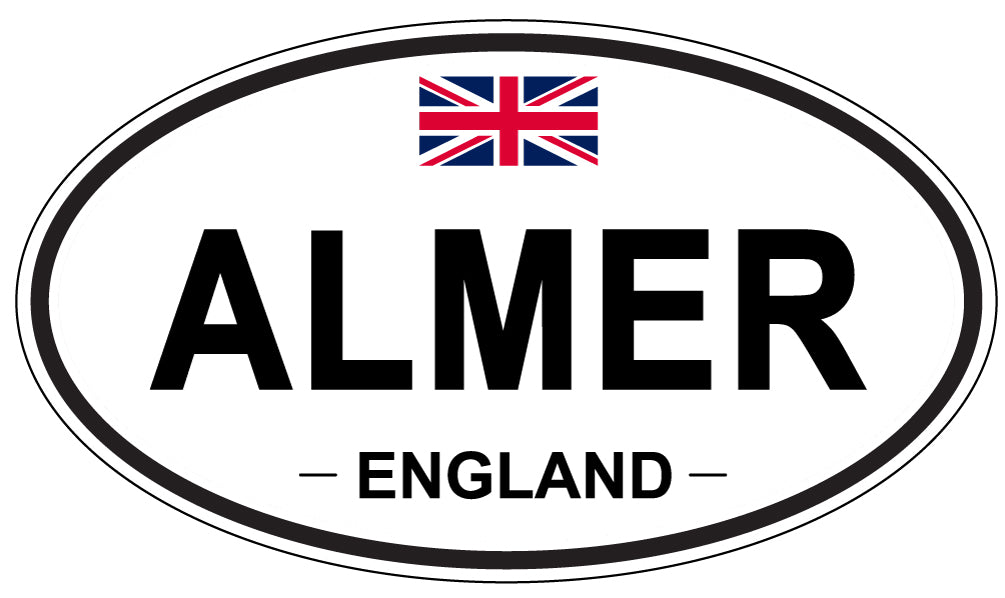 ALMER - Oval Sticker