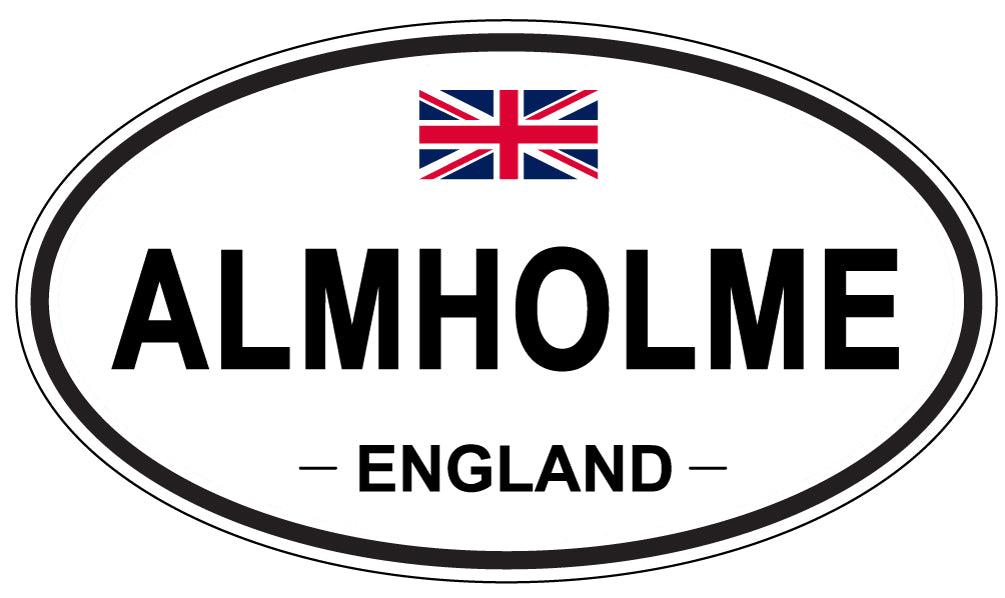 ALMHOLME - Oval Sticker
