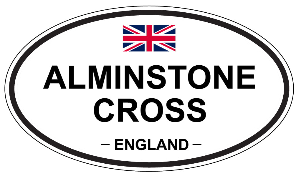 ALMINSTONE CROSS - Oval Sticker