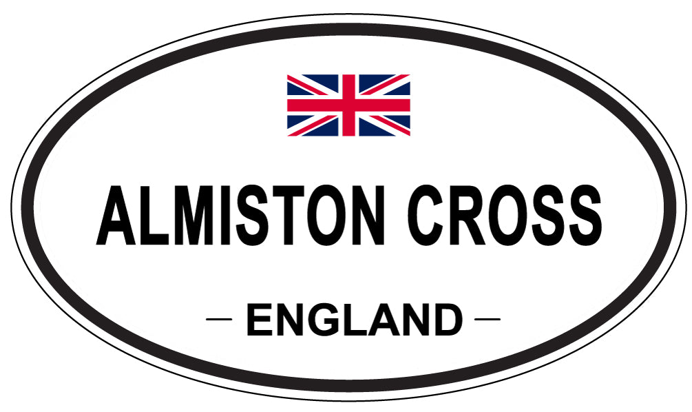 ALMISTON CROSS - Oval Sticker
