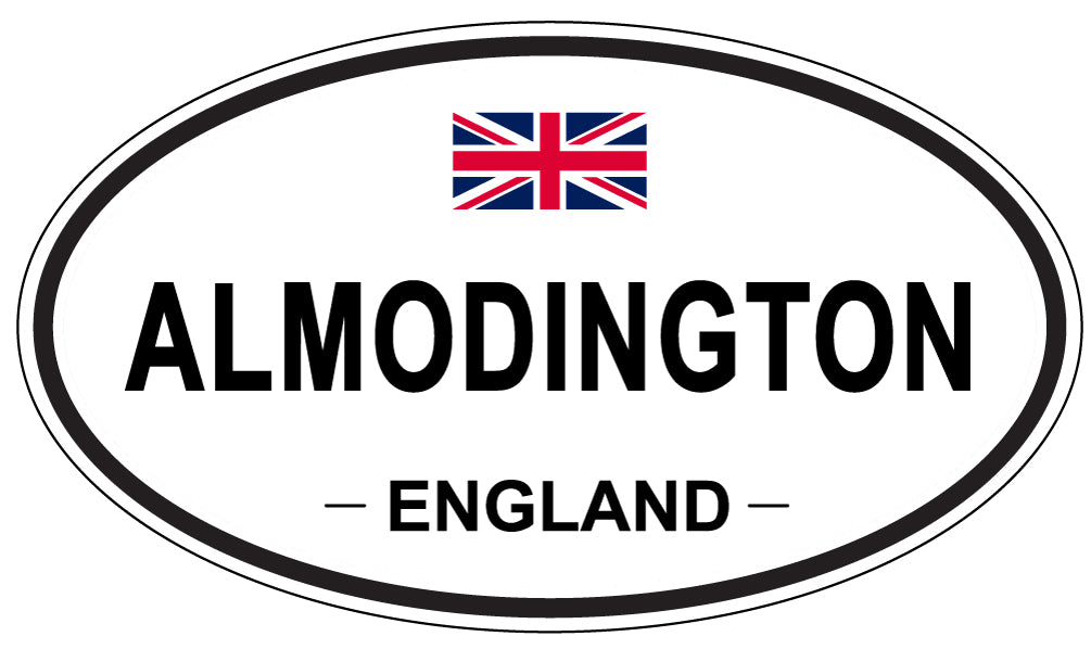 ALMODINGTON - Oval Sticker