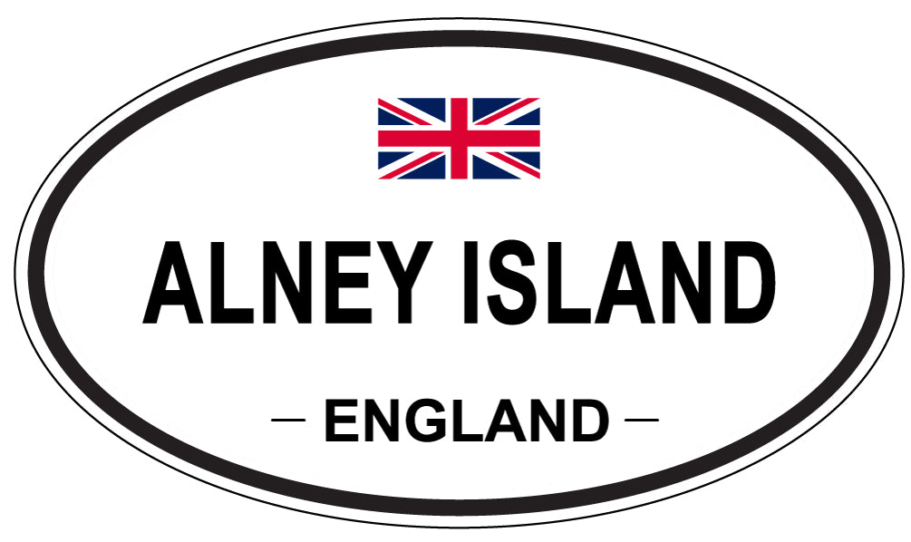 ALNEY ISLAND - Oval Sticker