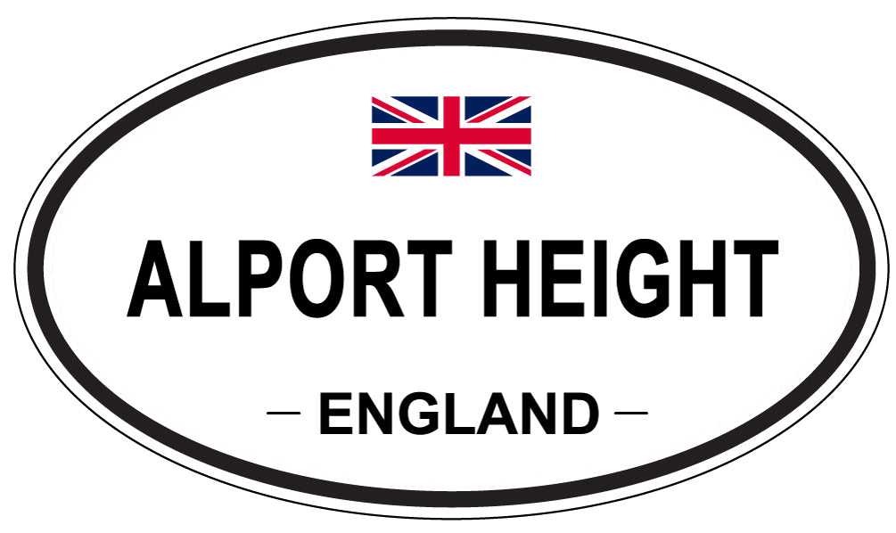 ALPORT HEIGHT - Oval Sticker