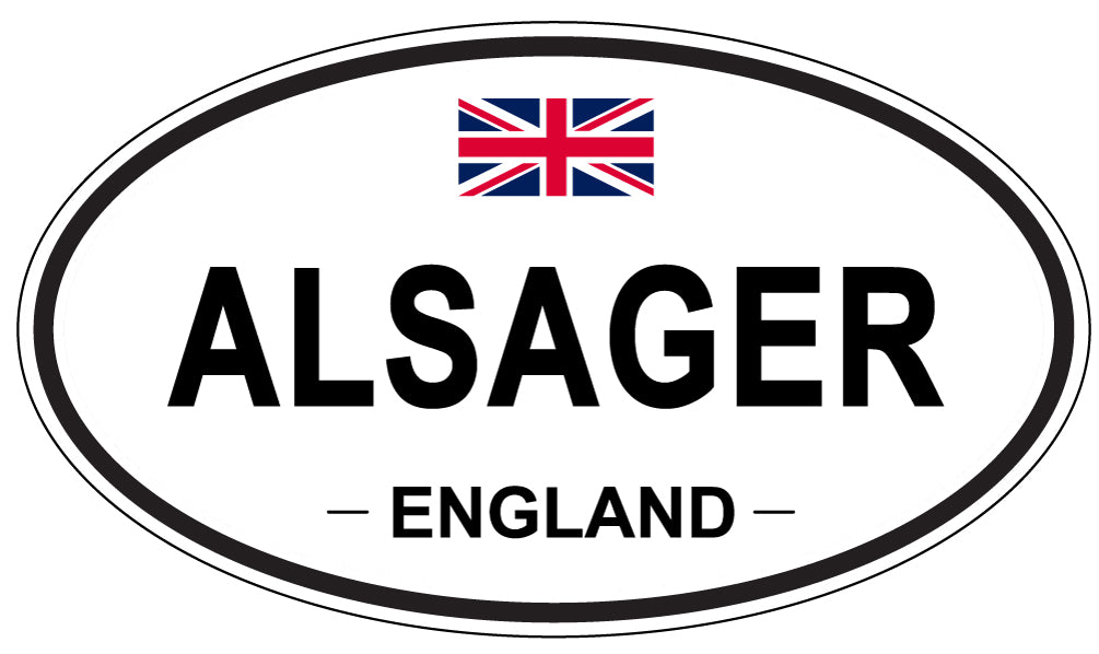 ALSAGER - Oval Sticker