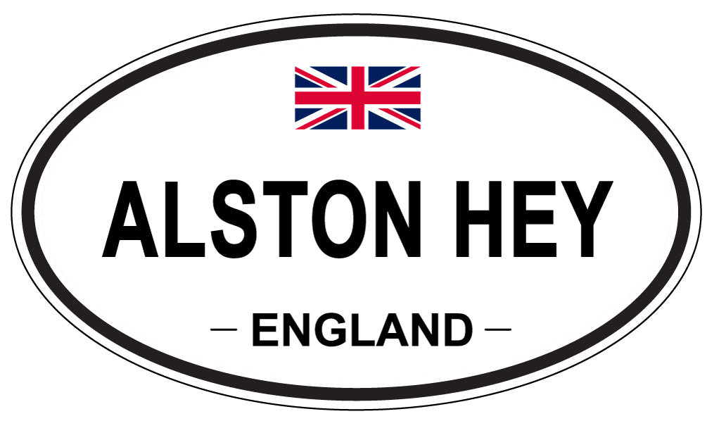 ALSTON HEY - Oval Sticker