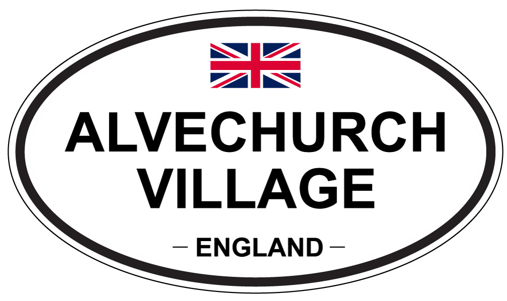 ALVECHURCH VILLAGE - Oval Sticker
