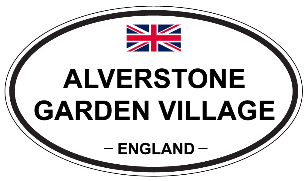 ALVERSTONE GARDEN VILLAGE - Oval Sticker