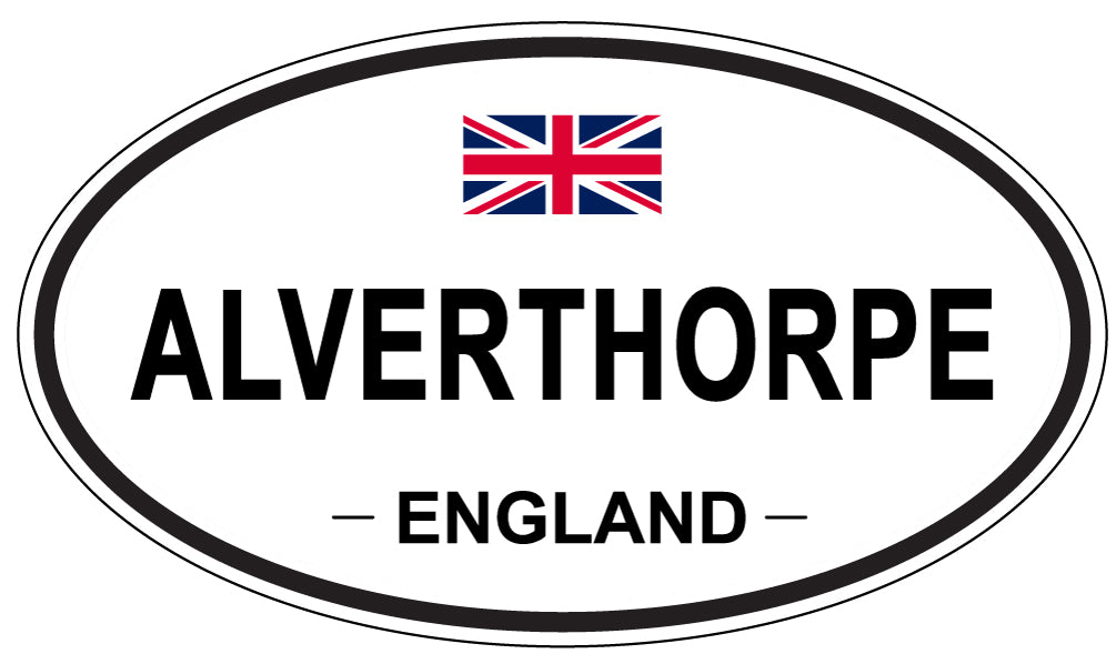 ALVERTHORPE - Oval Sticker