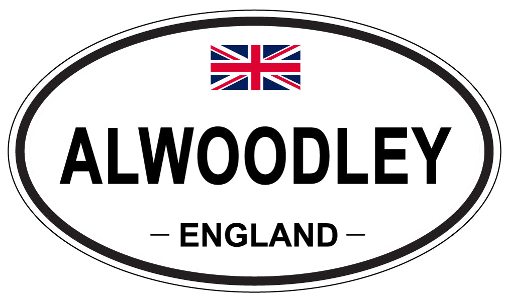 ALWOODLEY - Oval Sticker
