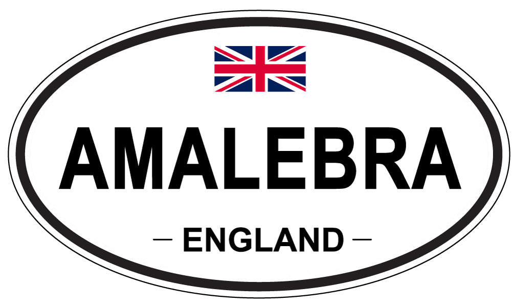 AMALEBRA - Oval Sticker