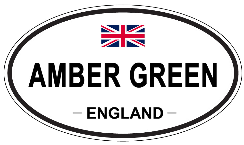 AMBER GREEN - Oval Sticker
